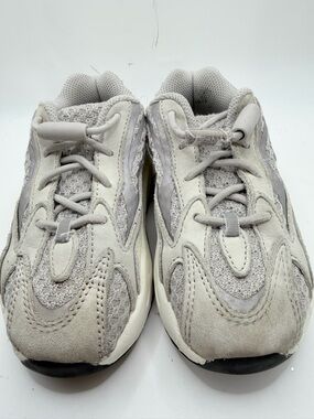 adidas Kids Light Gray Suede & Mesh Sneakers